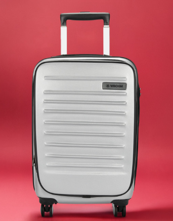 Kangaroo Laptop Hard 8 Wheel Cabin Trolley Suitcase - 20 Inch - 38L